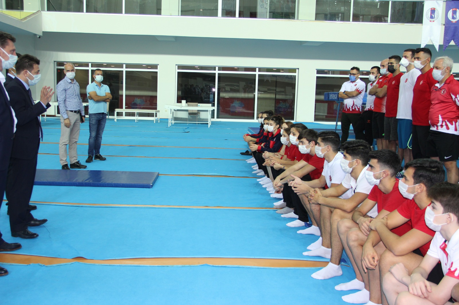 Trampolin Cimnastik Milli Takımları Mersin’de kampa girdi