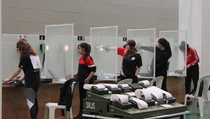 Kadınlar tabanca yarışları sona erdi