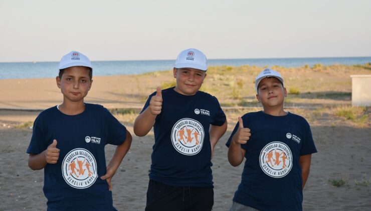 640 çocuk denizle buluşuyor