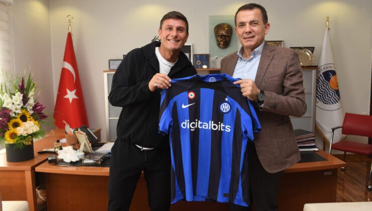 Başkan Özyiğit, Javier Zanetti’yi ağırladı