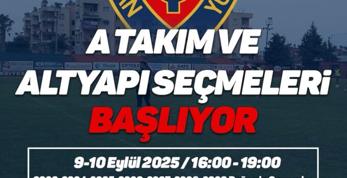 Yeni Mersin İdmanyurdu genç yeteneklerini arıyor!
