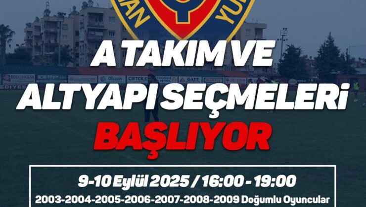 Yeni Mersin İdmanyurdu genç yeteneklerini arıyor!
