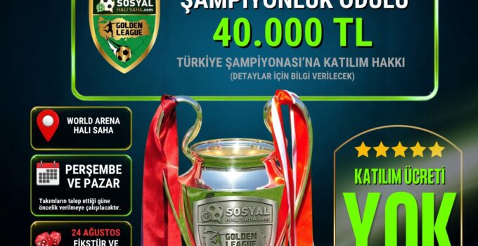 Mersin futbola doyacak; Golden League başlıyor