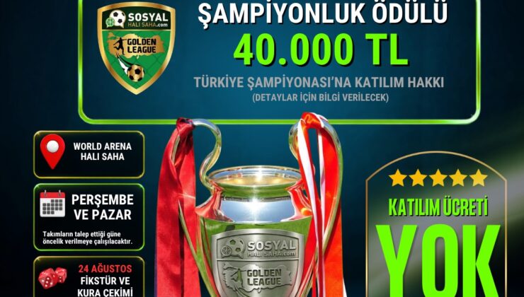 Mersin futbola doyacak; Golden League başlıyor